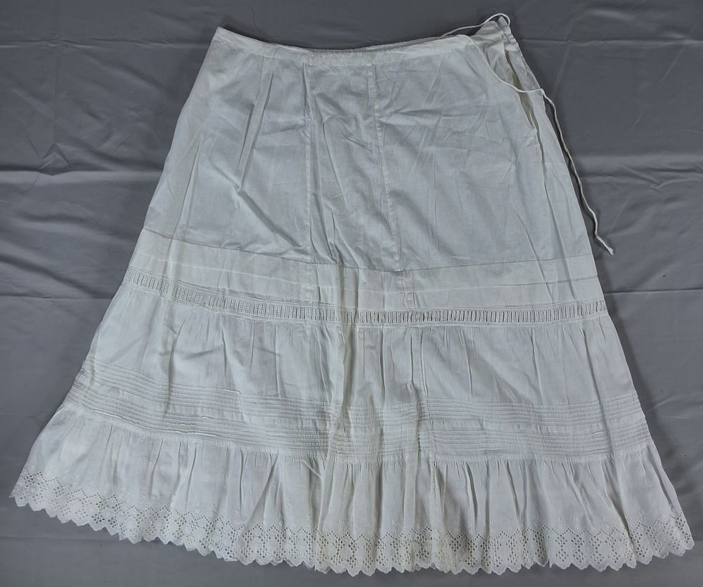 Lot 14: Antique 1890s Petticoat with Eyelets