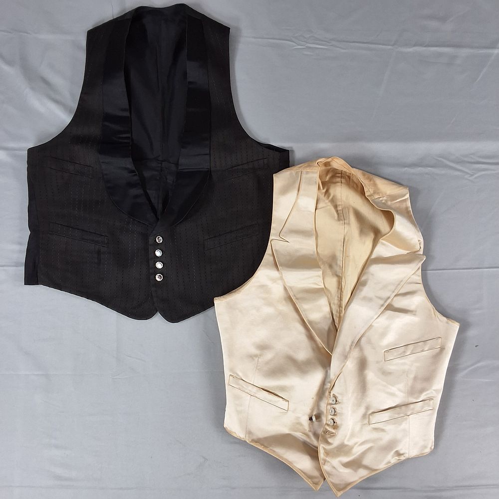 Lot 19: 2 Vintage Mens Vests