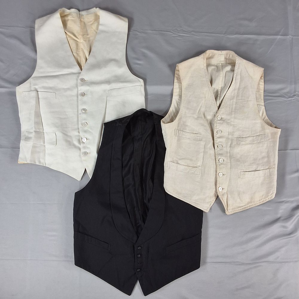 Lot 20: 3 Vintage Mens Vests - Paul Stuart
