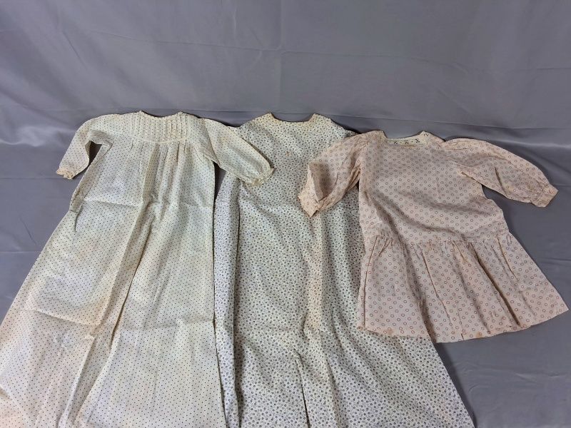 Lot 3: 3 Antique White Children's Dresses