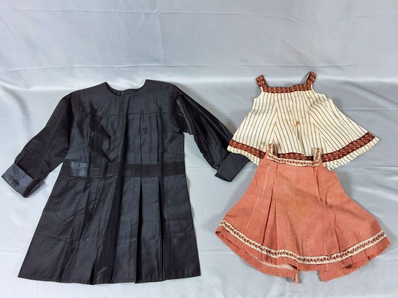 Lot 4: Antique Children's Dress and 2 Overdresses