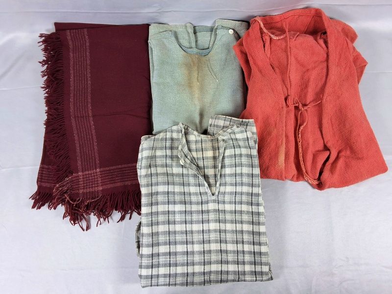 Lot 18: Children's Dresses, Scarf, and Cardigan