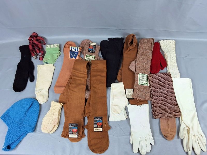 Lot 24: 19 Pairs of Socks and Gloves with More