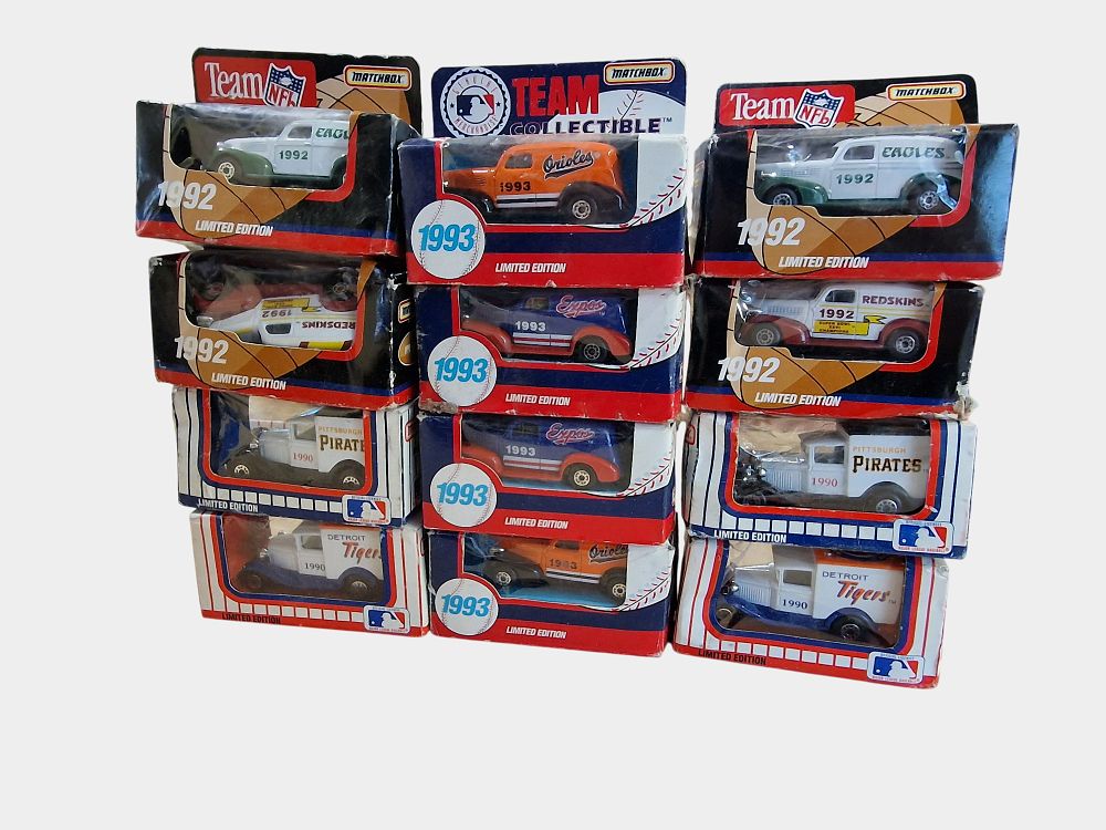 Lot 594: A Collection of Twelve Matchbox Team Collectible Limited Edition Die-Cast Vehicles
