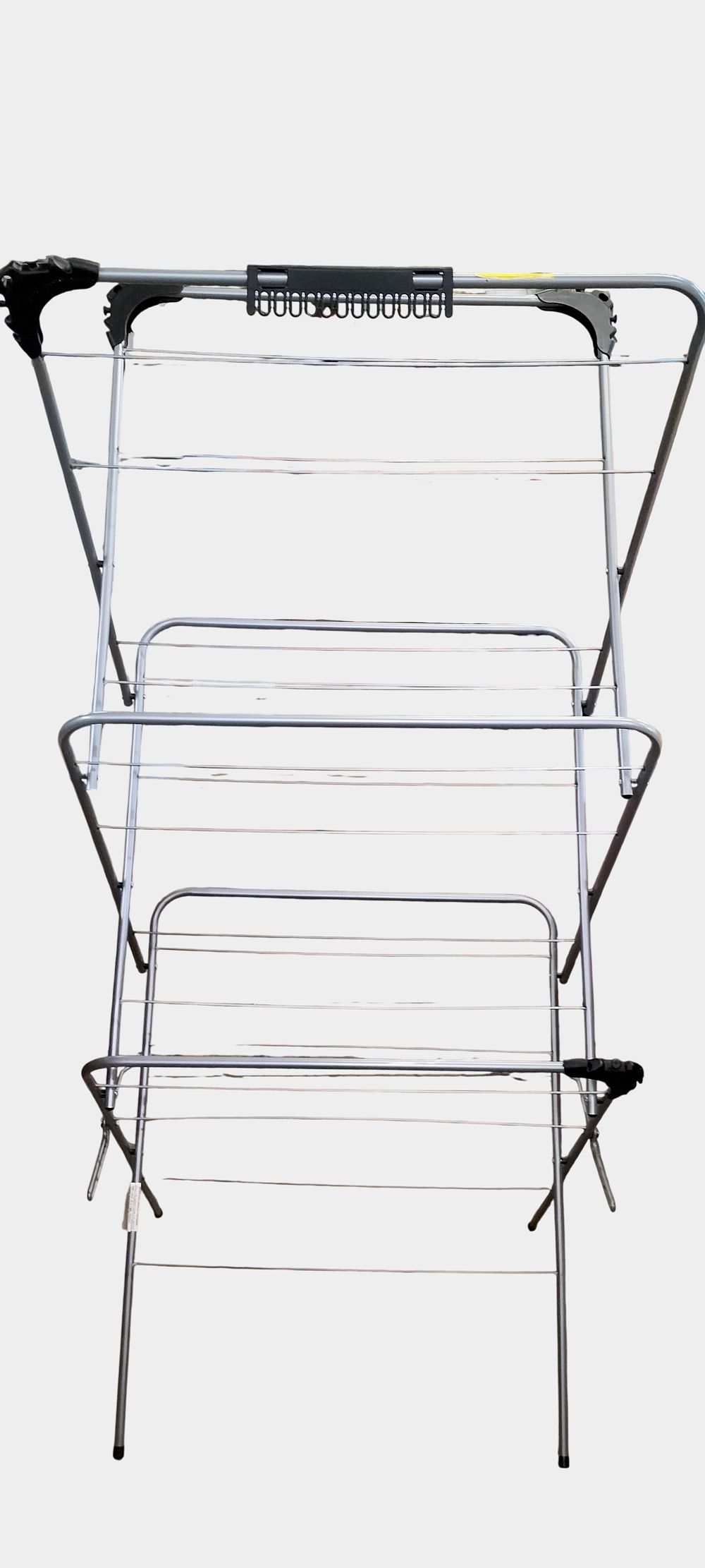 Lot 411: A Multi-tier Folding Metal Clothes Airer