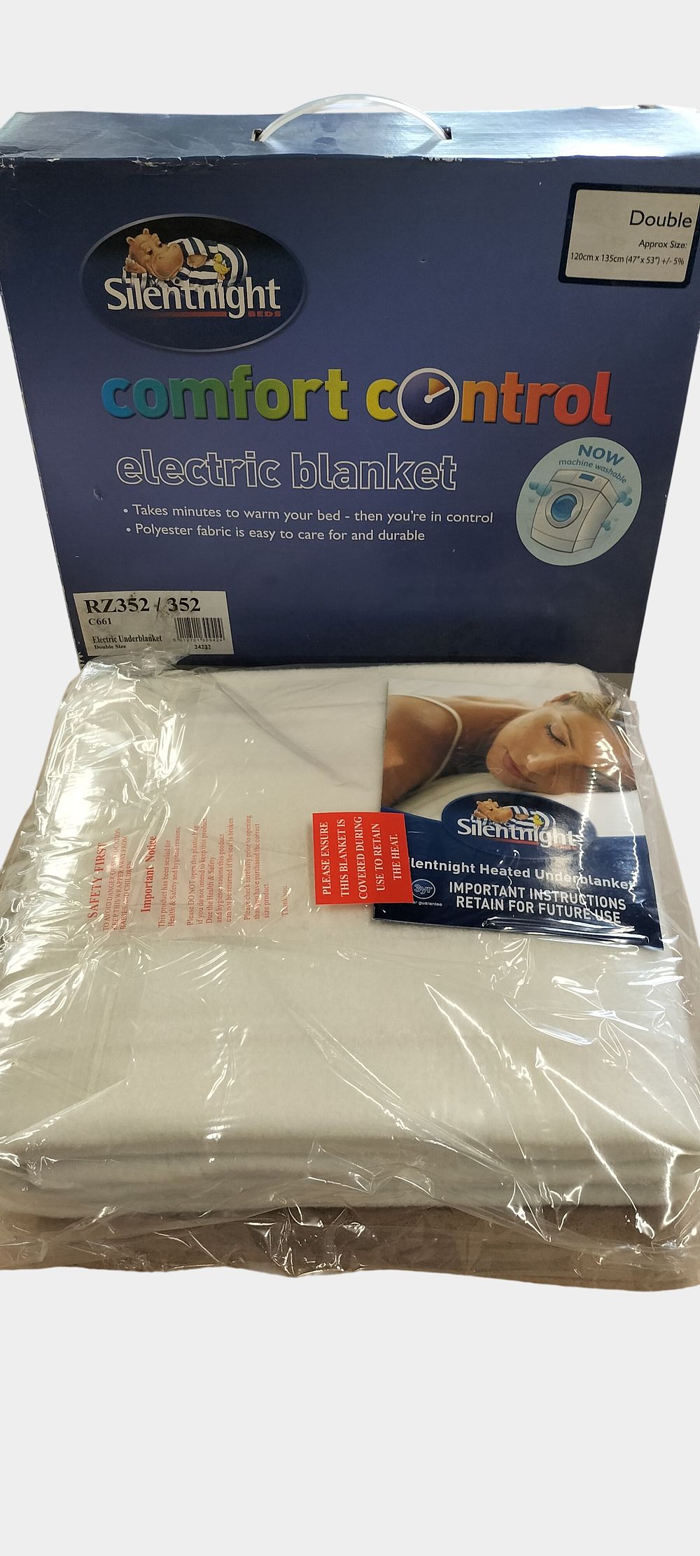 Lot 436: Silentnight Comfort Control Double Electric Underblanket