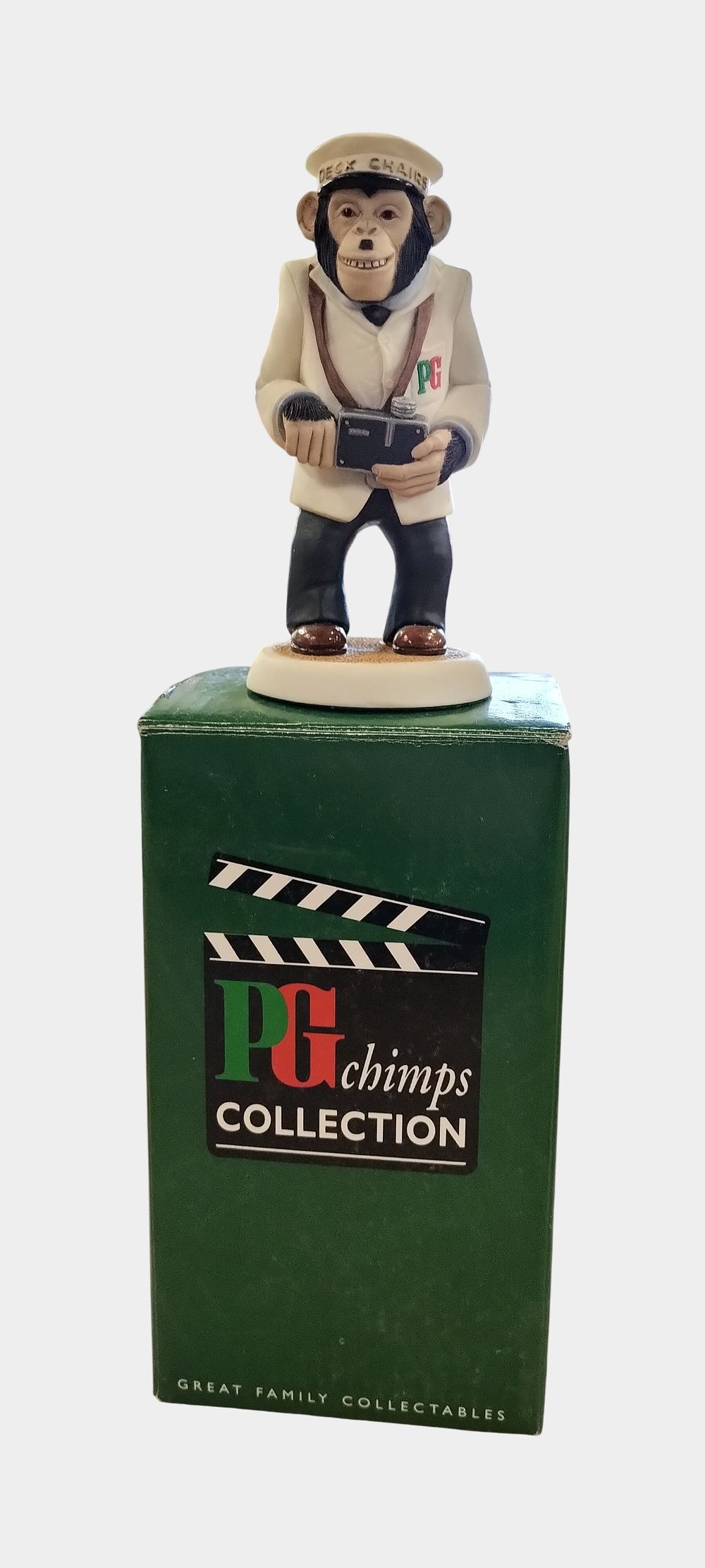 Lot 472: Robert Harrop PG Tips Chimps Collection Ivor Seat PG011 Hand Painted Figurine