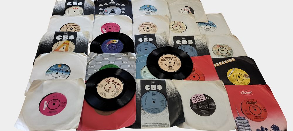 Lot 476: A Collection of Approximately 23 UK 7" Vinyl Demonstration and Promotion Singles, Late 1970s