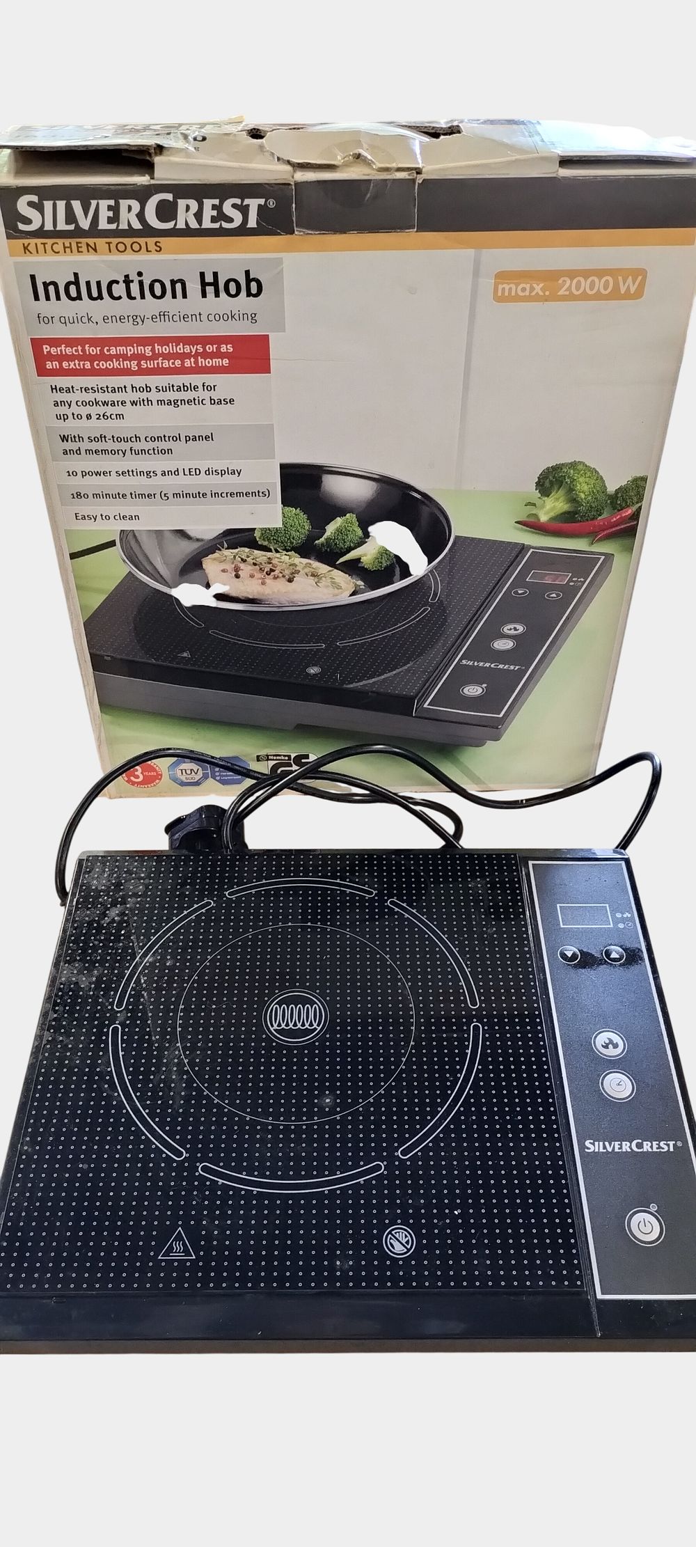 Lot 485: SilverCrest KH 1241 Portable Induction Hob 2000W