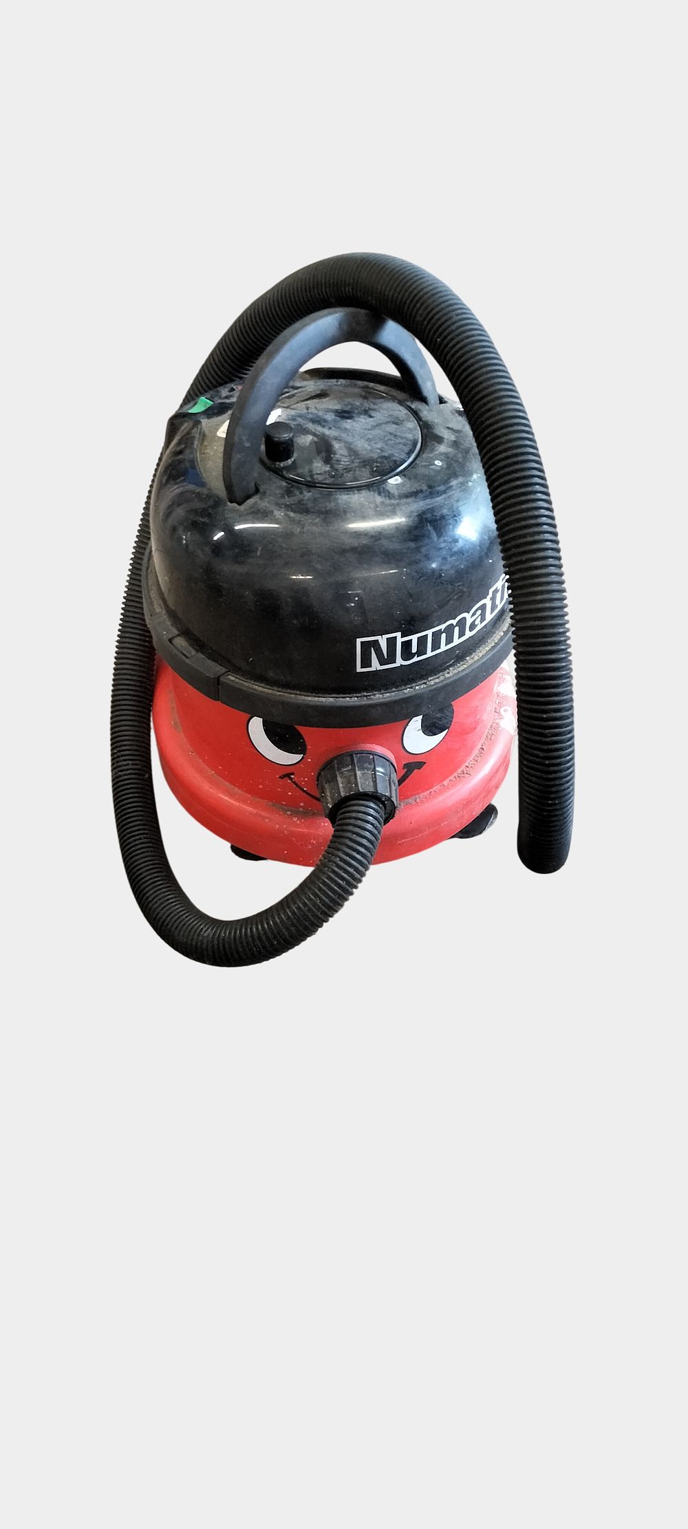 Lot 493: Numatic Henry 9 Litre Red and Black Cylinder Vacuum Cleaner