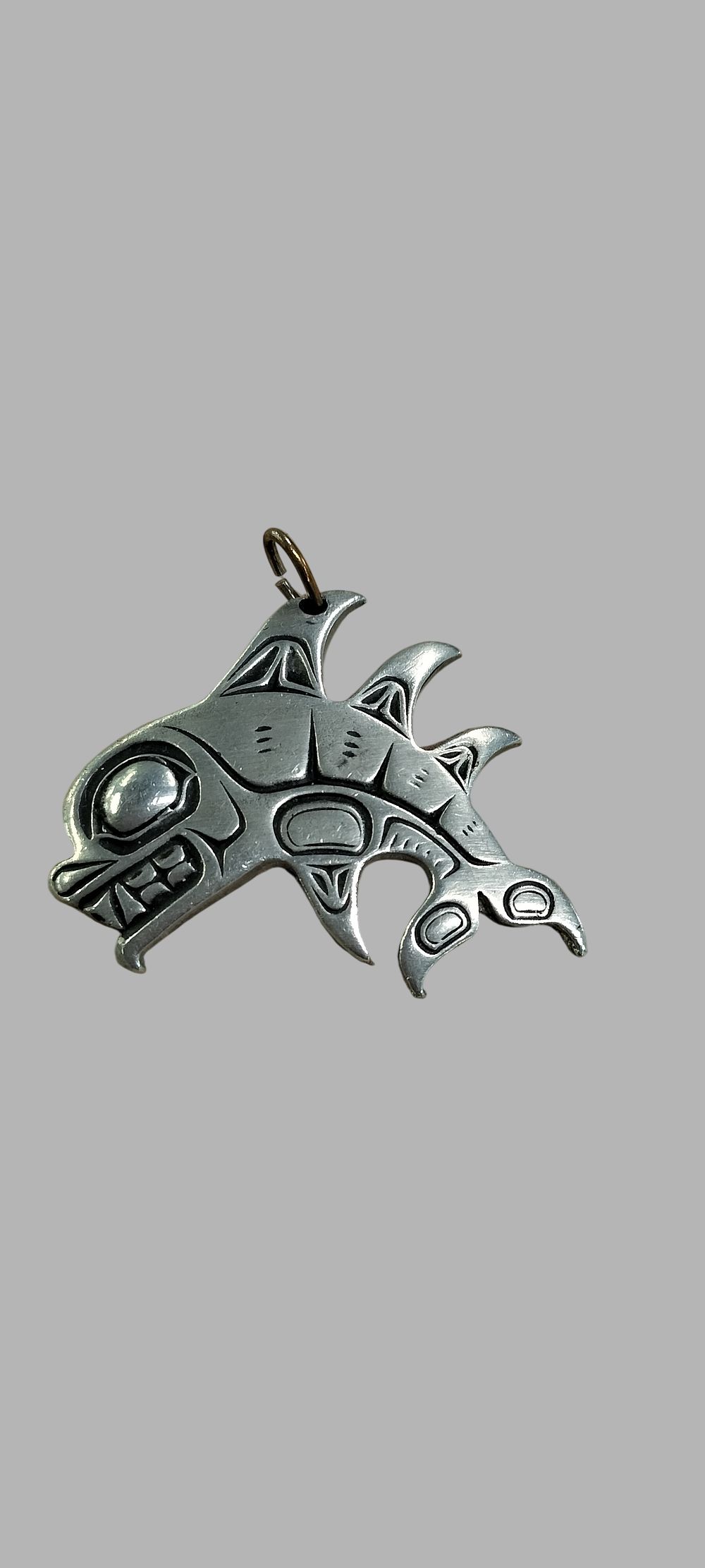 Lot 388: Fredrick Canadian Pewter Northwest Coast Style Pendant