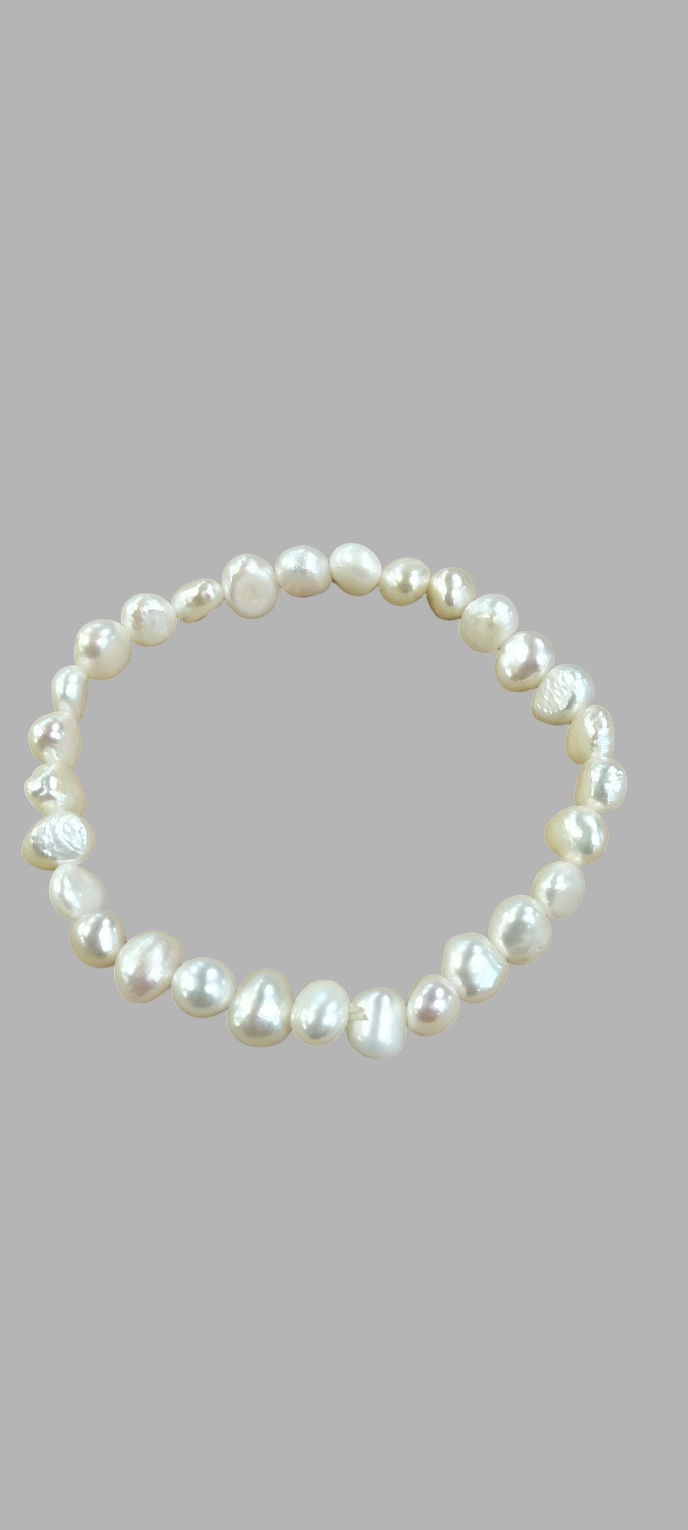 Lot 406: Cultured Freshwater Baroque Pearl Stretch Bracelet