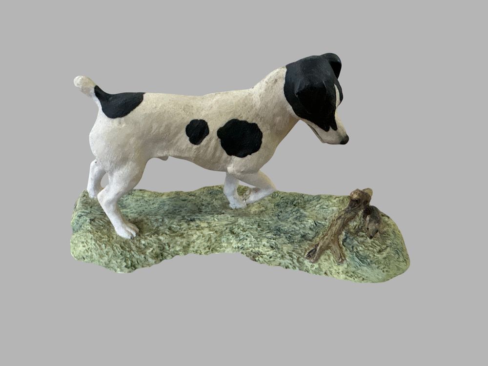 Lot 415: Border Fine Arts Jack Russell Terrier and Mouse Figurine