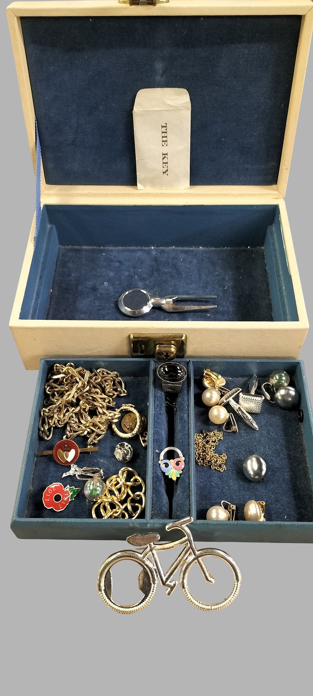 Lot 448: A Collection of Costume Jewellery and Accessories in a Lady Buxton Faux Leather Jewellery Box