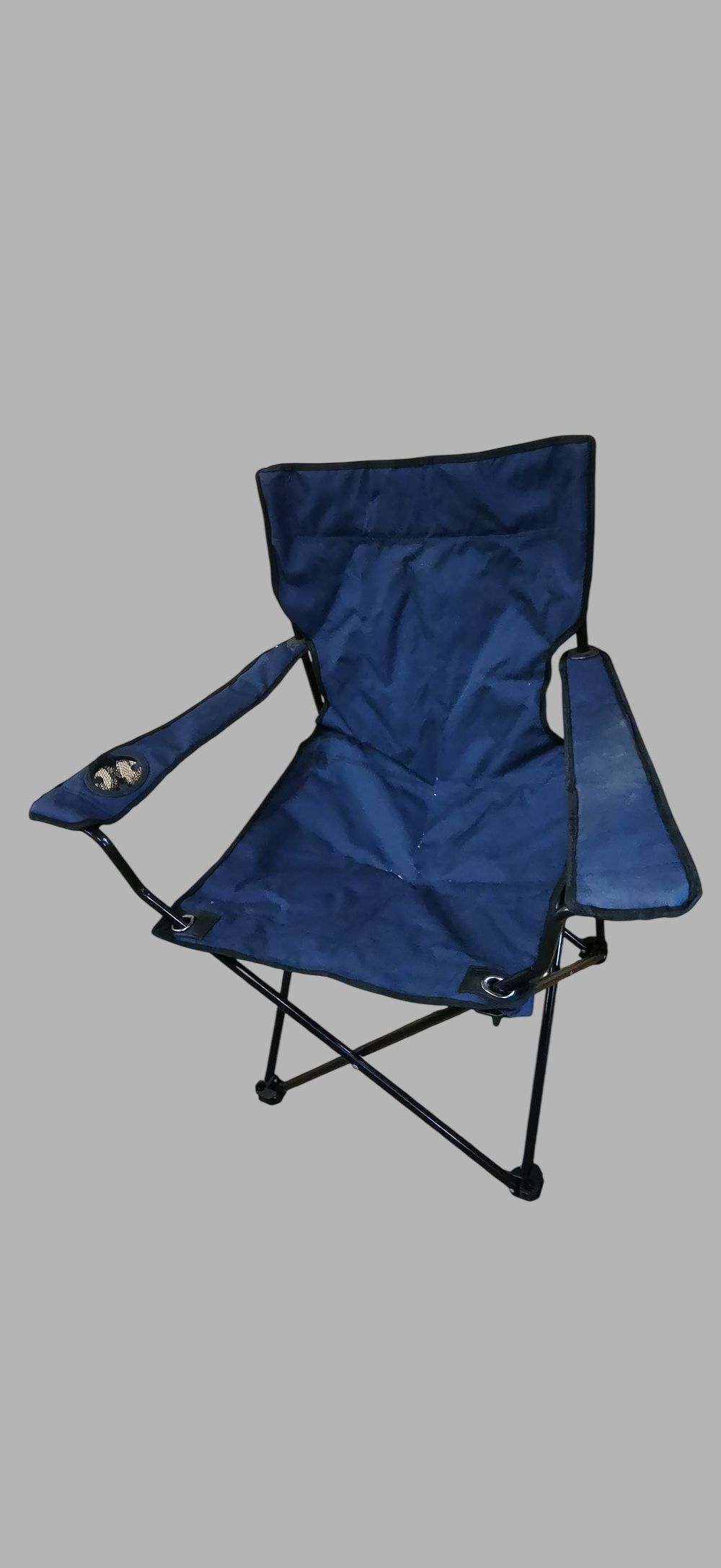 Lot 478: Standard Folding Navy Blue Portable Camping Chair