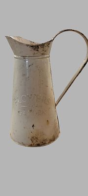 Vallabh Metal Inc. Flowers and Garden Decorative White Metal Pitcher