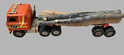 Ertl International Transtar Bunyan Logging Co. Timber Toter Semi Trailer. In Play Worn Condition