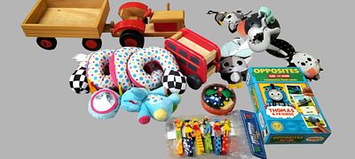 An Assortment of Infant and Preschool Toys including Tiny Love and Thomas and Friends