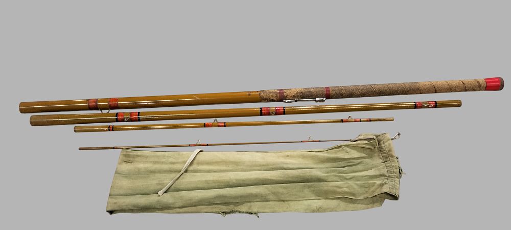 Lot 165: A Four-Section Vintage Travel Fishing Rod with Fuji Reel Seat
