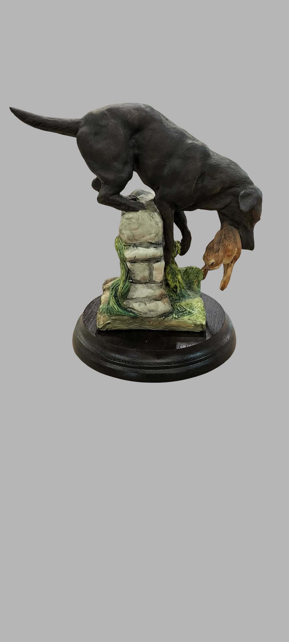 Lot 225: Marc Pierce Training Day Black Labrador Retriever Figurine