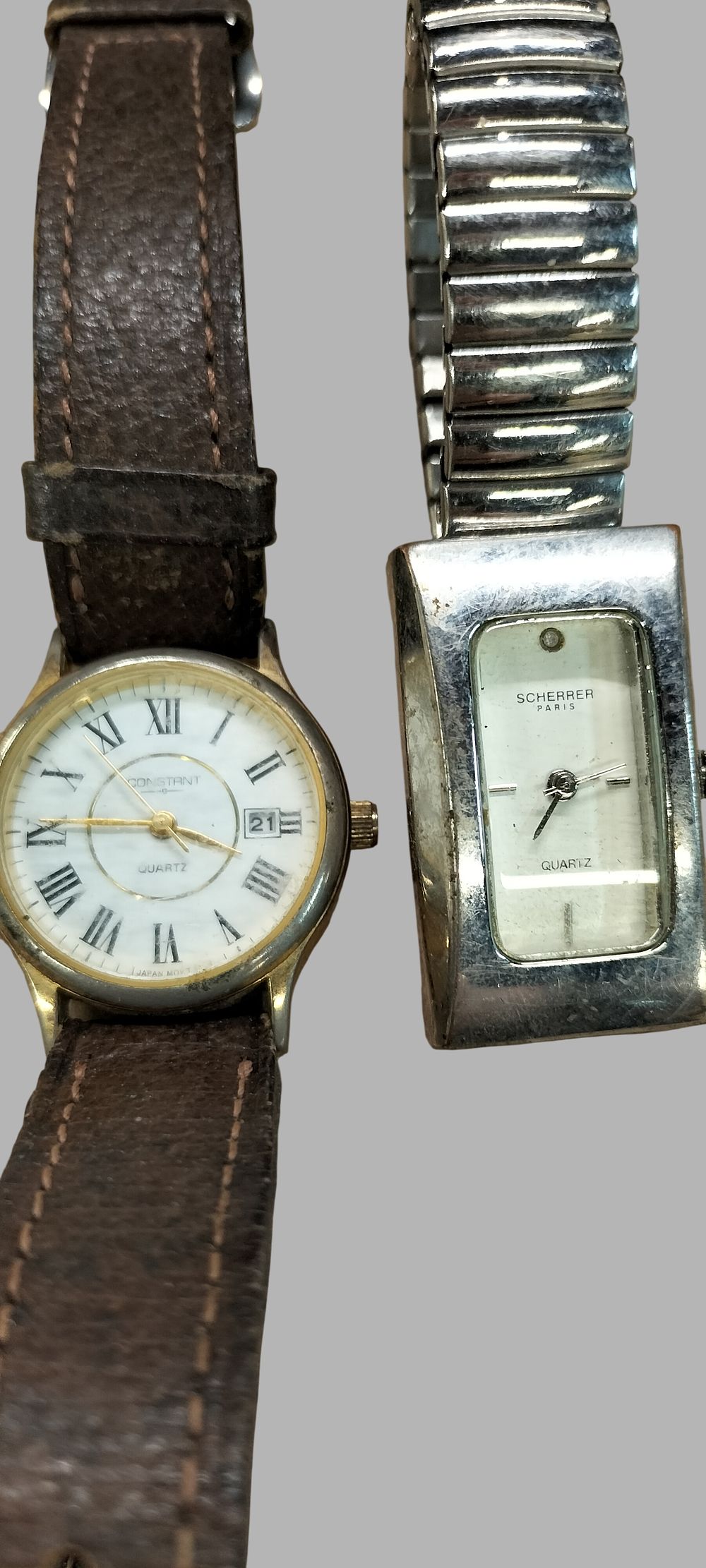 Lot 235: Two Quartz Wristwatches including Constant and Scherrer Paris