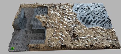 Mega Bloks Halo Battlescape Terrain Building Baseplate