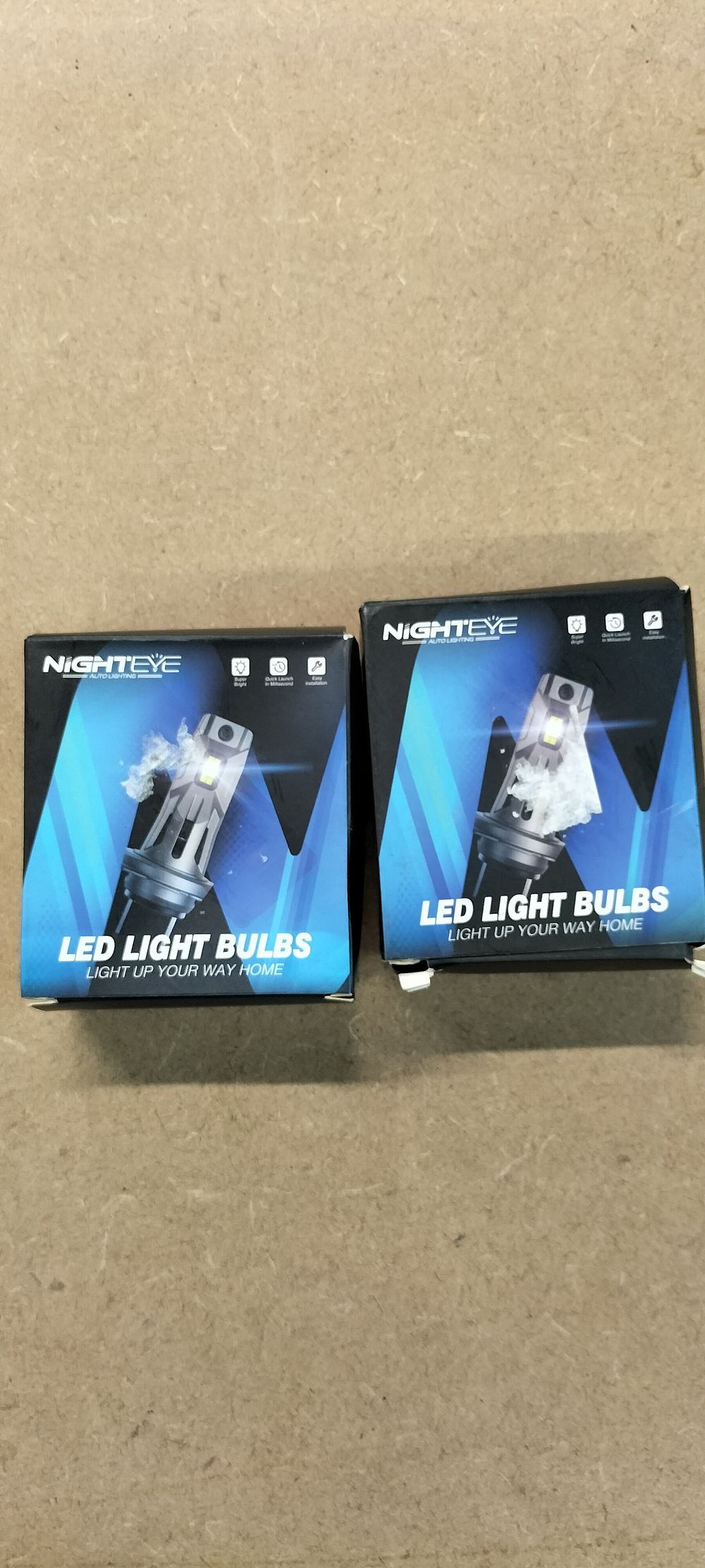 Lot 251: Two Pairs of Nighteye A315-S5-H7 LED Headlight Bulbs