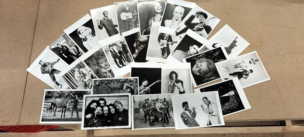 Lot 294: A Collection of Black and White Photographic Postcards of Iconic Musicians in a Presentation Box