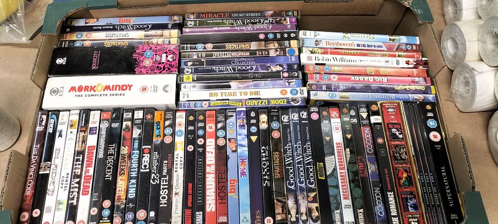 Lot 299: A Collection of approximately 50 DVDs and Television Series Box Sets