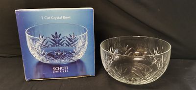 A Schott Zwiesel Cut Crystal Decorative Bowl