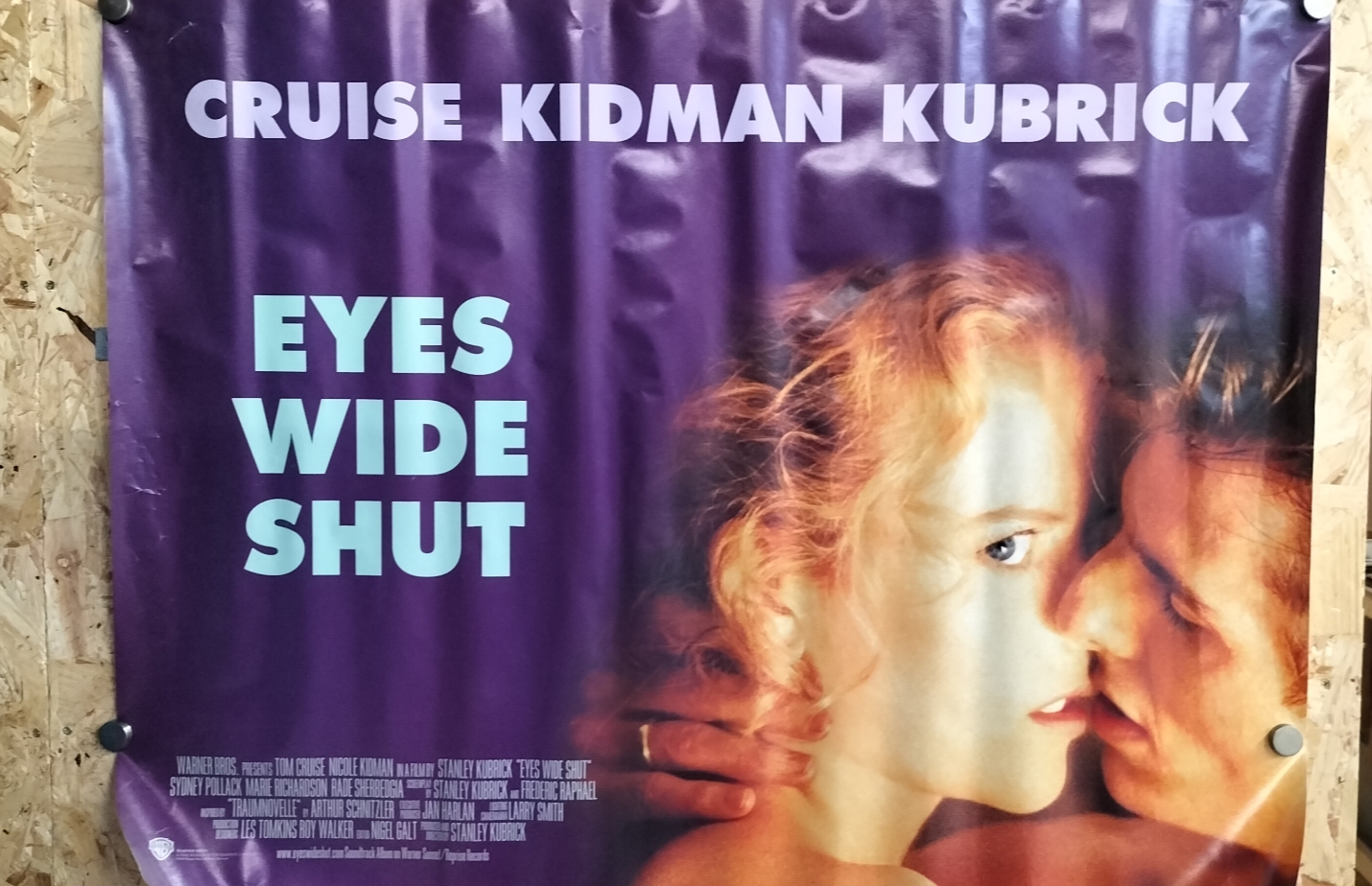 Stanley Kubrick Eyes Wide Shut 1999 Original Theatrical Movie Poster Starring Tom Cruise and Nicole Kidman