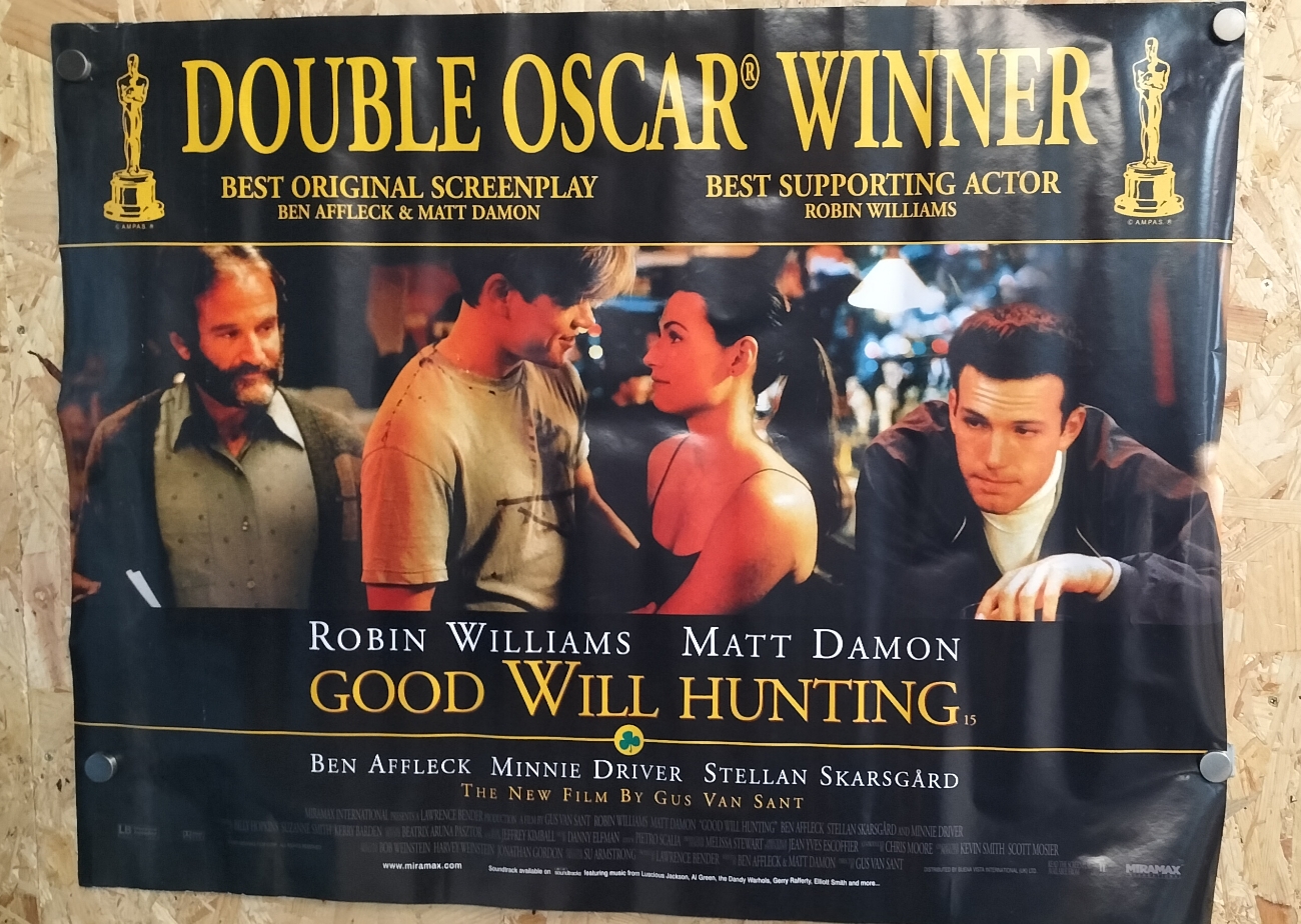 Good Will Hunting Original UK Quad Oscar Winner Cinema Poster 1997
