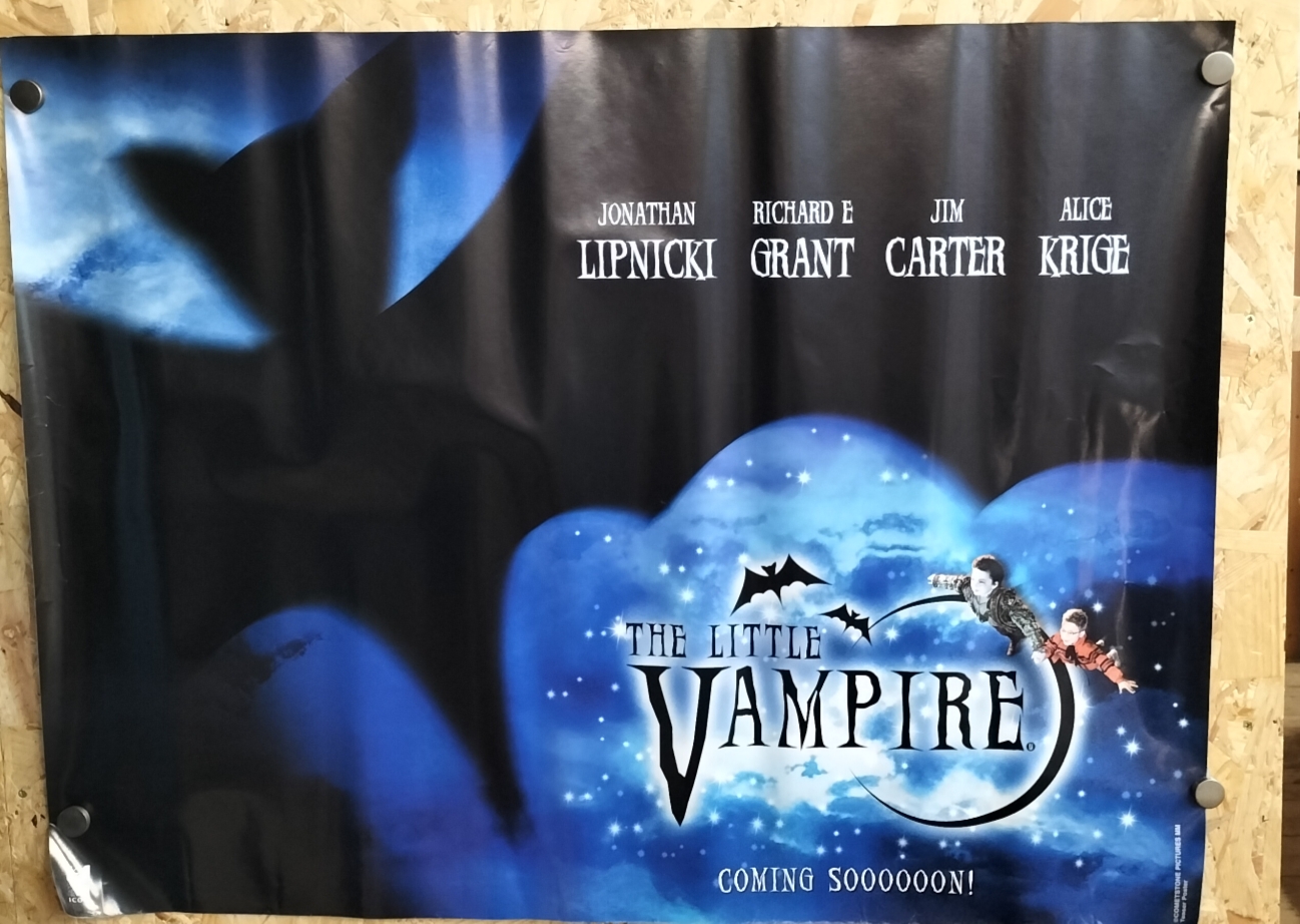 The Little Vampire Original UK Quad Teaser Movie Poster, Cometstone Pictures and Icon, 2000