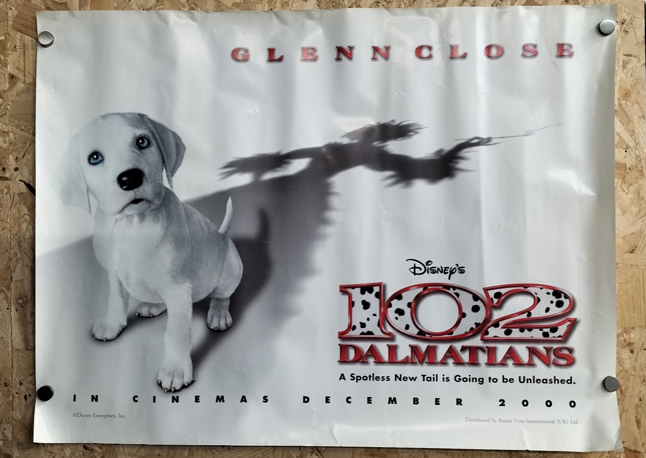 Disney's 102 Dalmatians Original UK Cinema Teaser Poster 2000