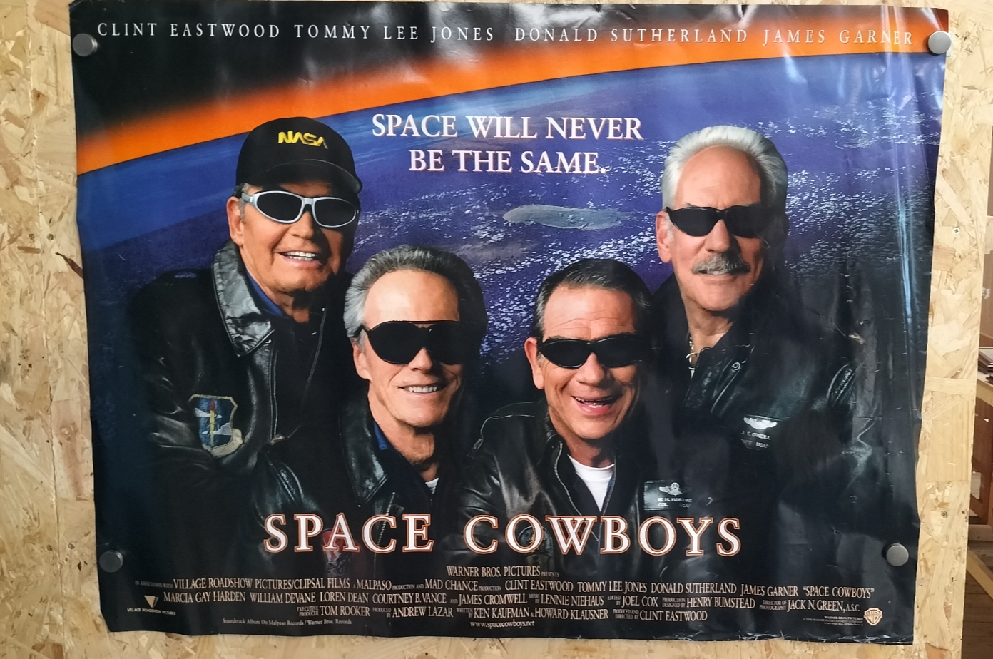 Space Cowboys 2000 Original Warner Bros. Pictures Film Poster
