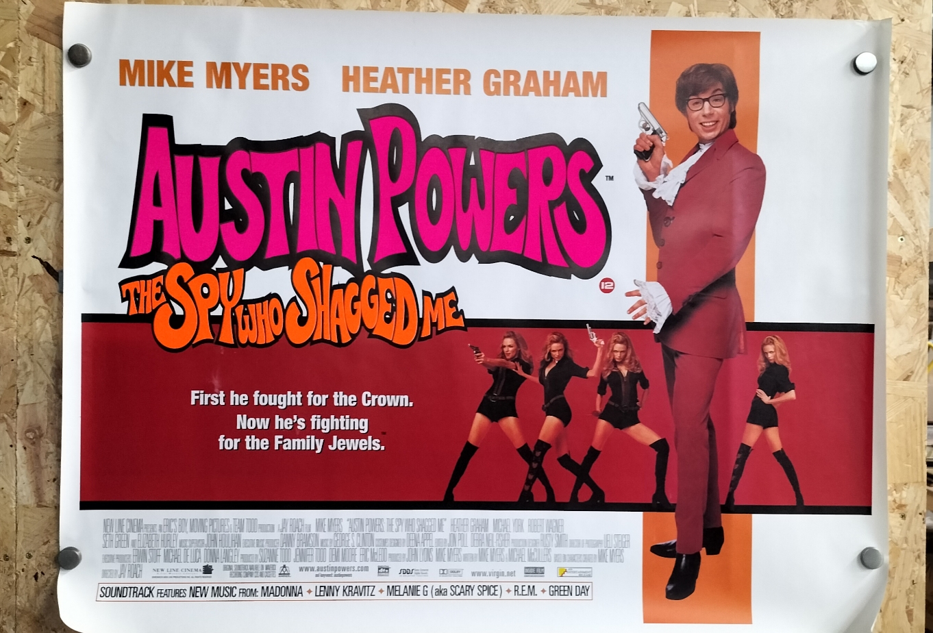 Austin Powers The Spy Who Shagged Me Original UK Quad Movie Poster 1999