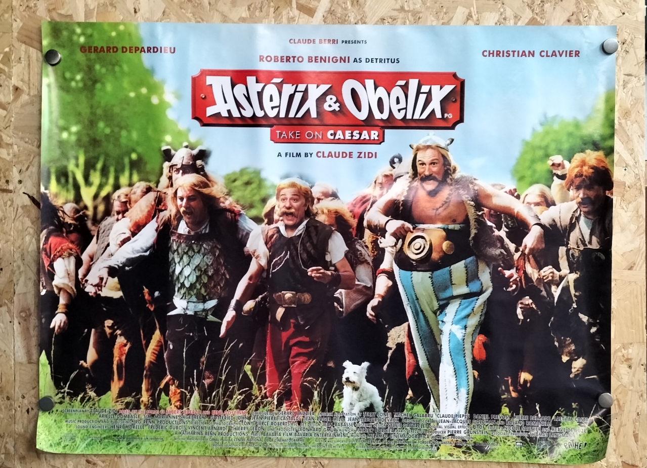 Original UK Quad Movie Poster for Asterix and Obelix Take On Caesar