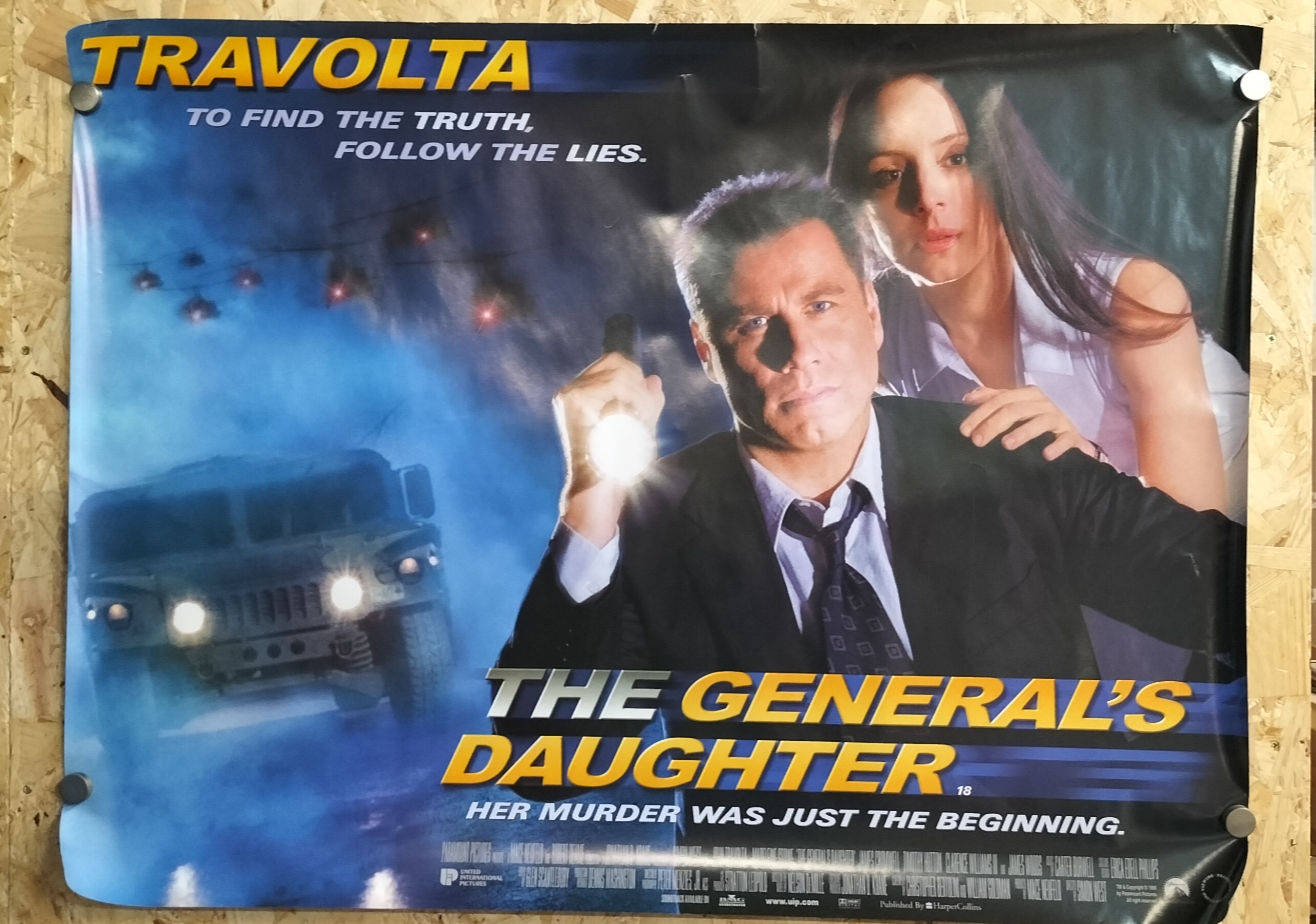 An Original UK Quad Theatrical Movie Poster for The General's Daughter 1999