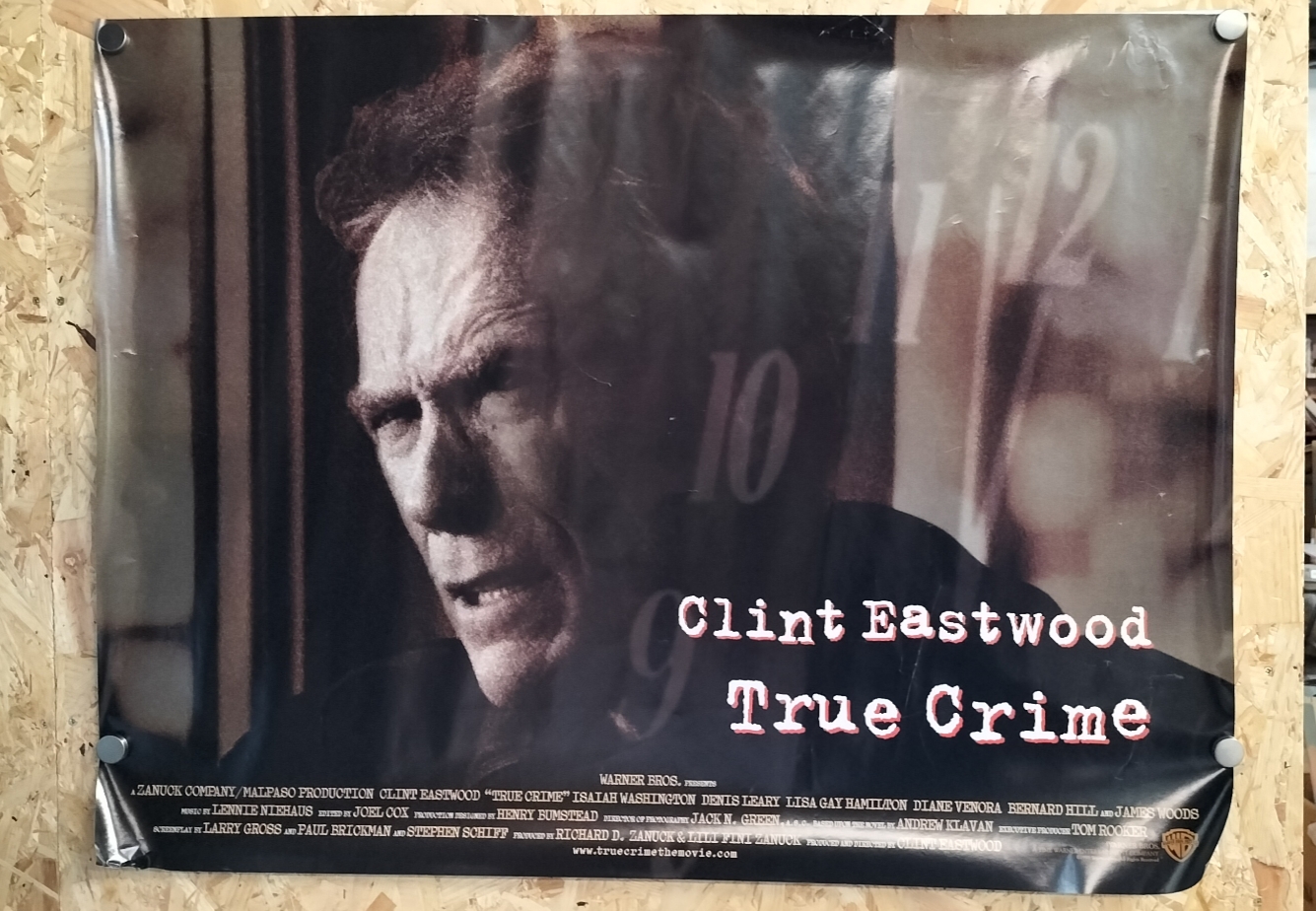 Clint Eastwood True Crime Original 1999 Warner Bros. Cinema Quad Poster