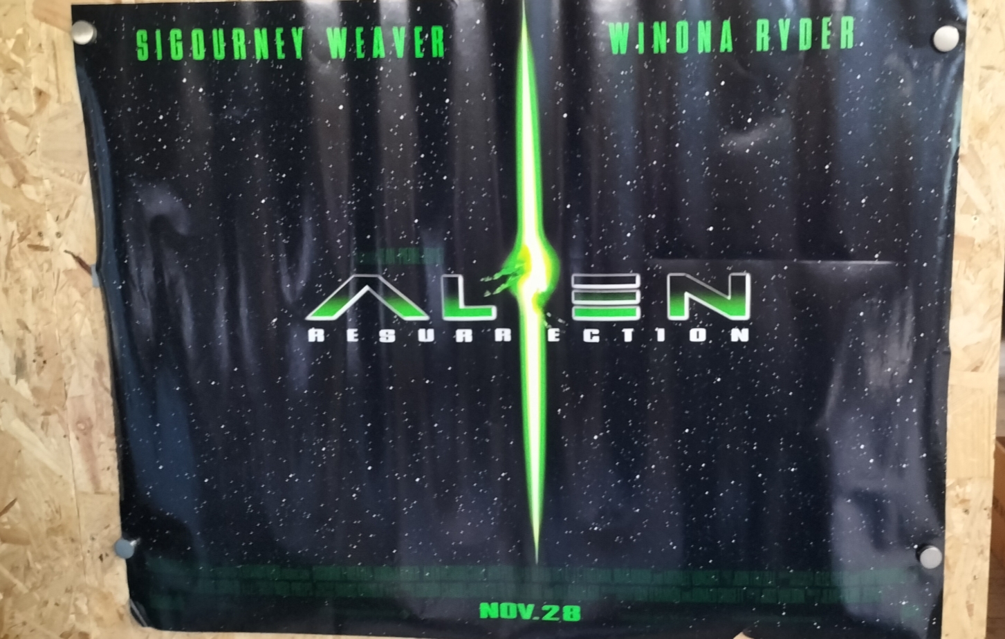 An Original UK Cinema Poster for the 1997 Film Alien Resurrection