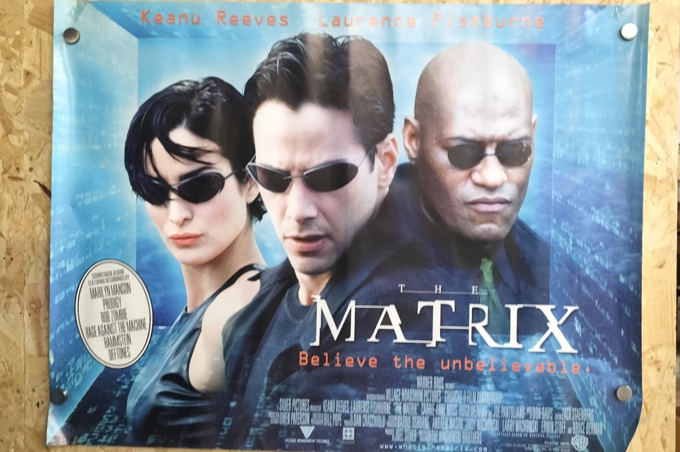 The Matrix 1999 Original Theatrical Movie Poster