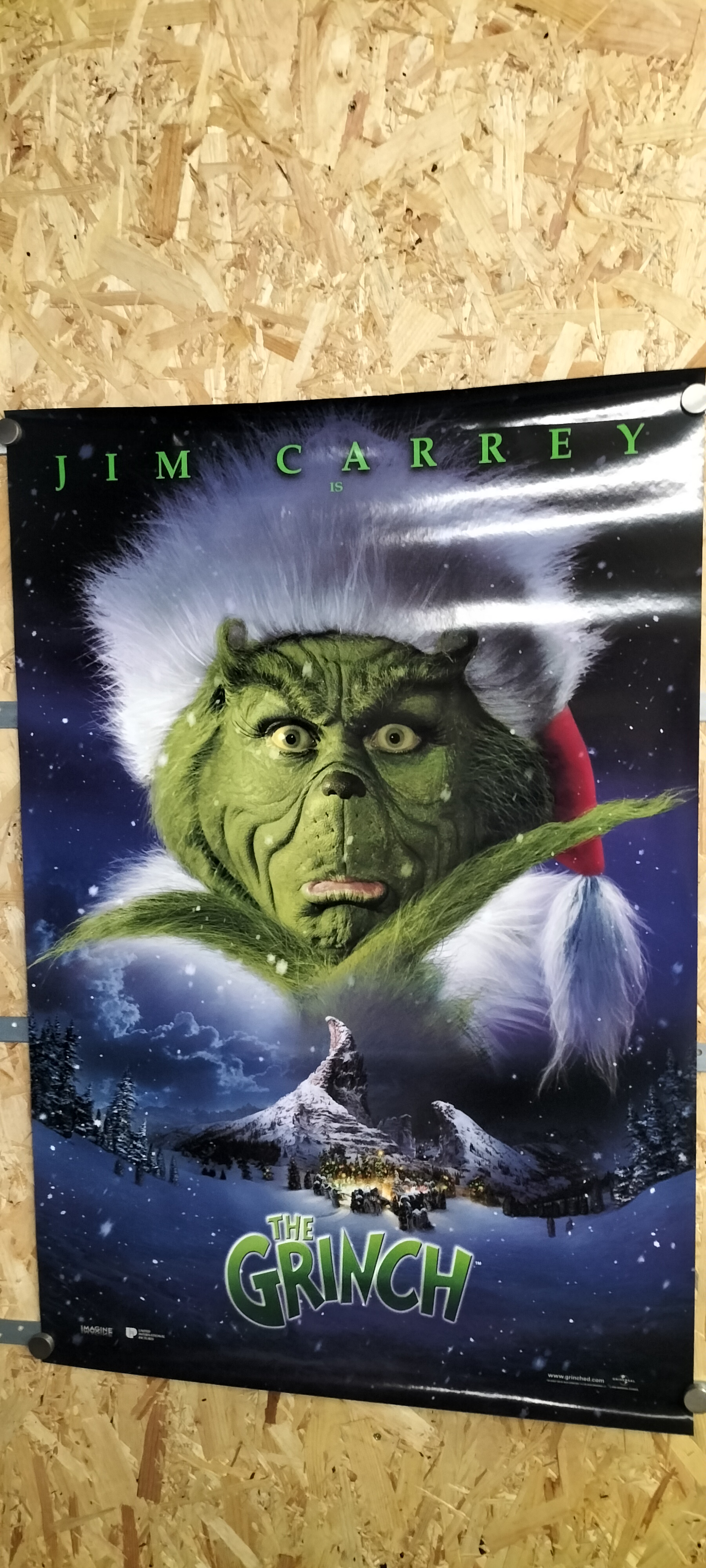 Original Jim Carrey The Grinch Film Poster for United International Pictures 2000