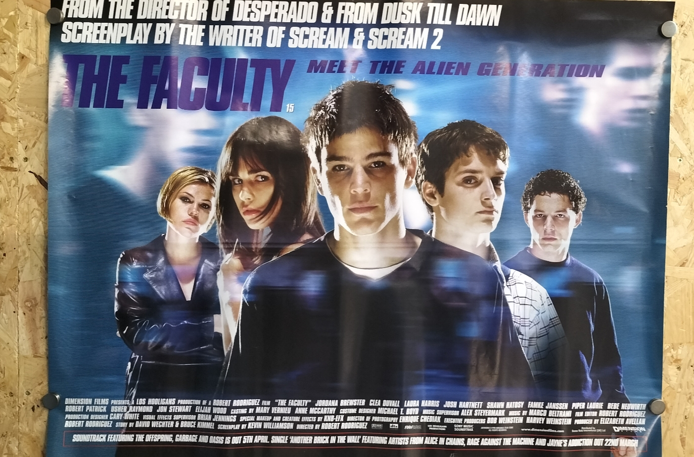 Original UK Quad Theatrical Poster for The Faculty, 1998