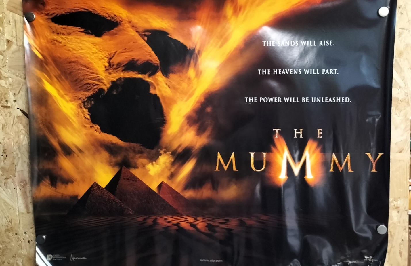 An original United International Pictures and Alphaville promotional movie poster for The Mummy 1999