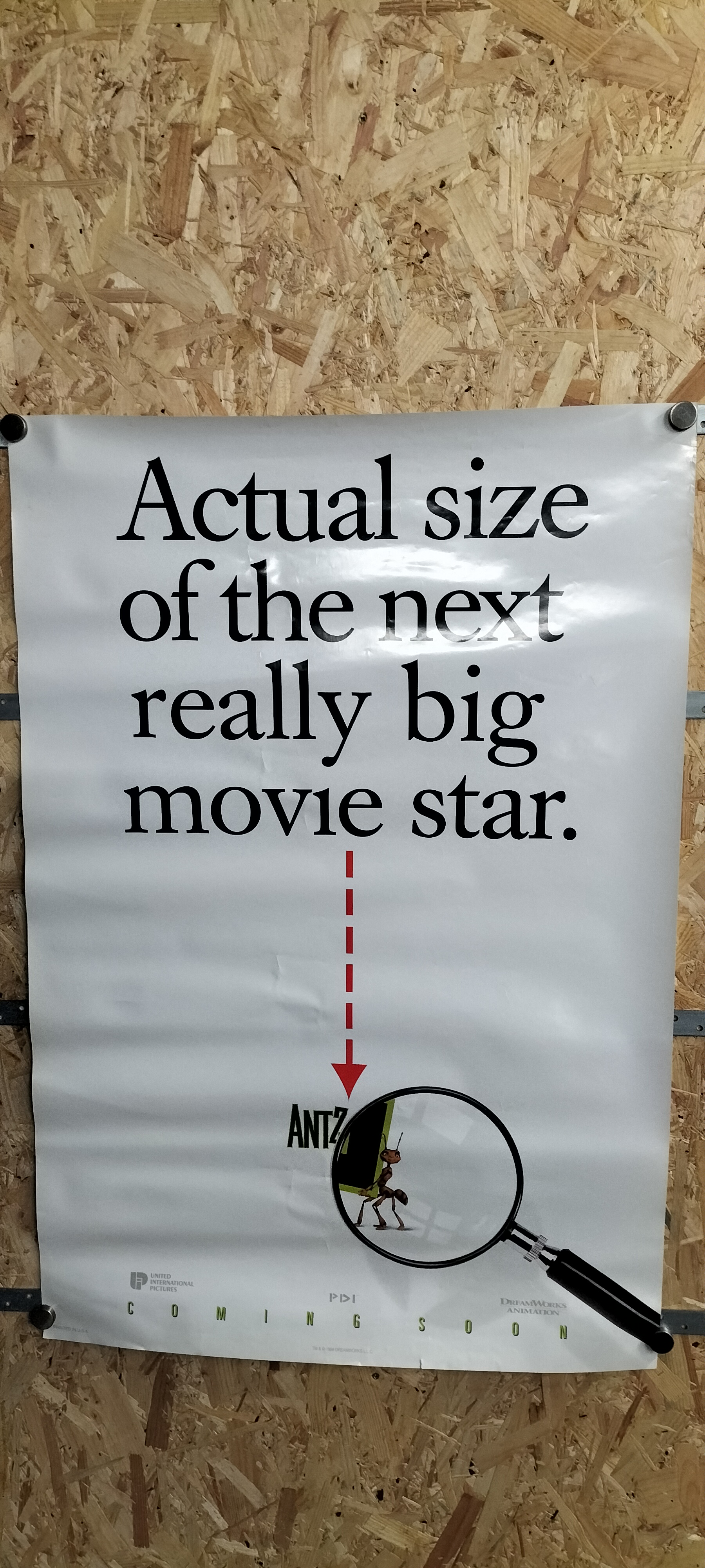 Antz Original Teaser Movie Poster 1998 DreamWorks Animation