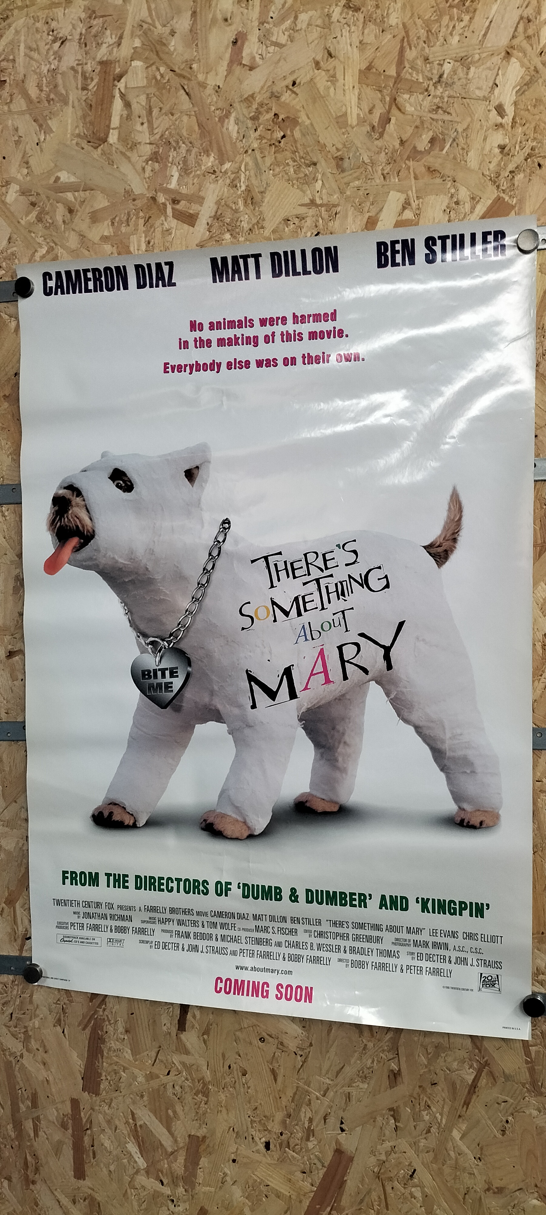 A 1998 Twentieth Century Fox Paper There's Something About Mary International One-Sheet Campaign 'B' Movie Poster