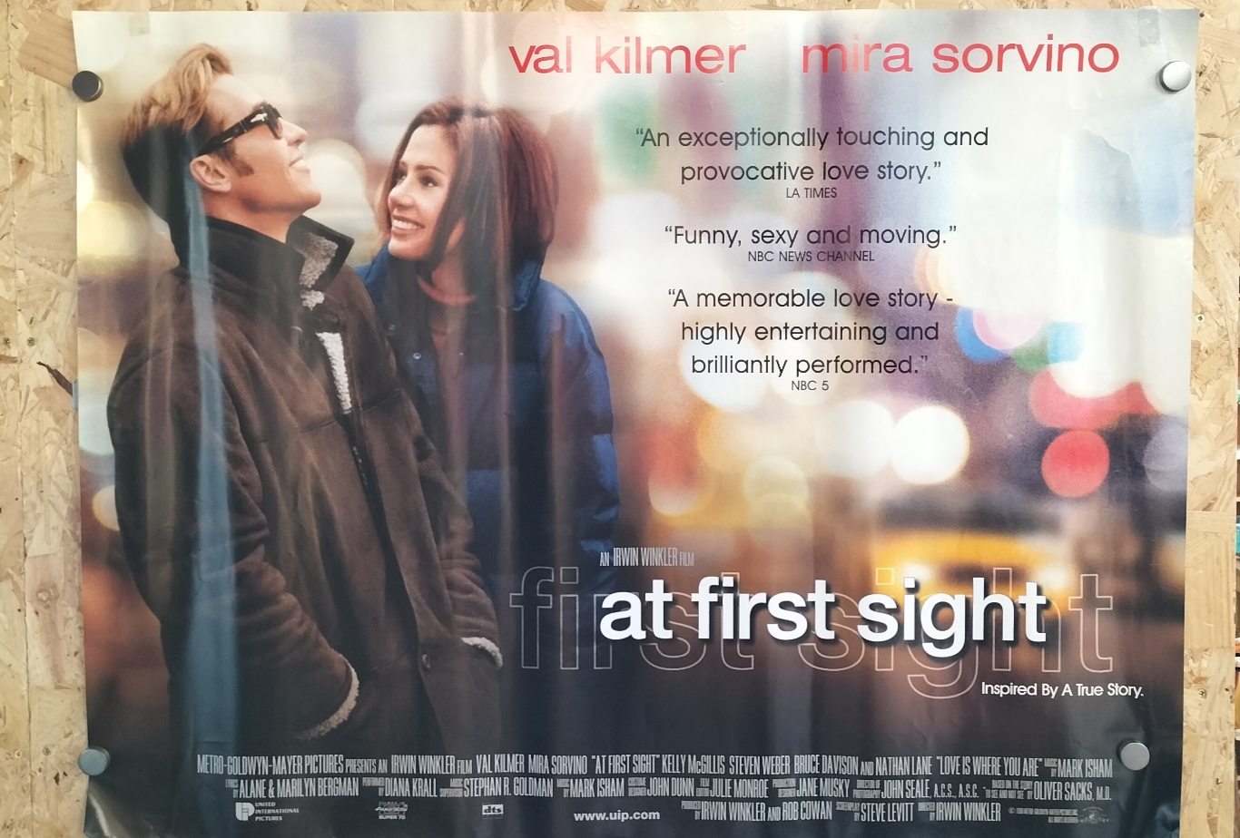 An MGM At First Sight Paper UK Quad Cinema Poster