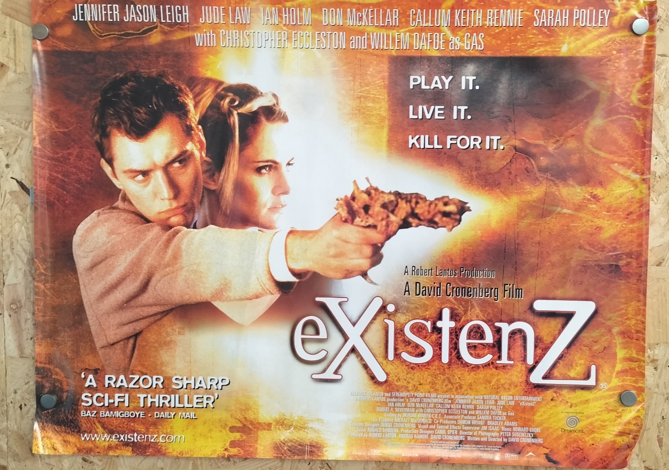 A David Cronenberg 'eXistenZ' (1999) UK Quad Paper Movie Poster