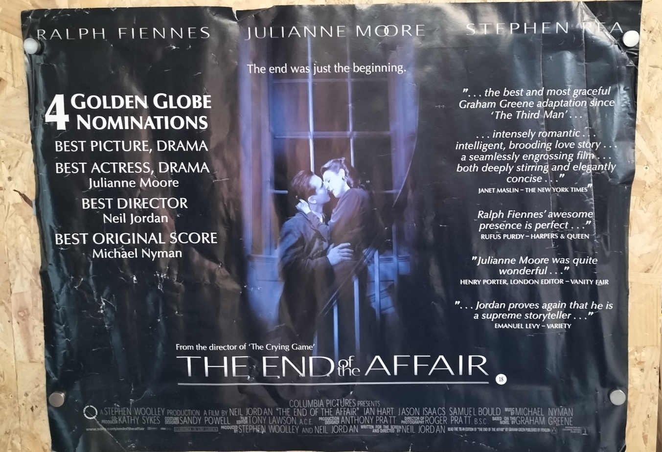 A Columbia Pictures Promotional UK Quad Movie Poster for The End of the Affair