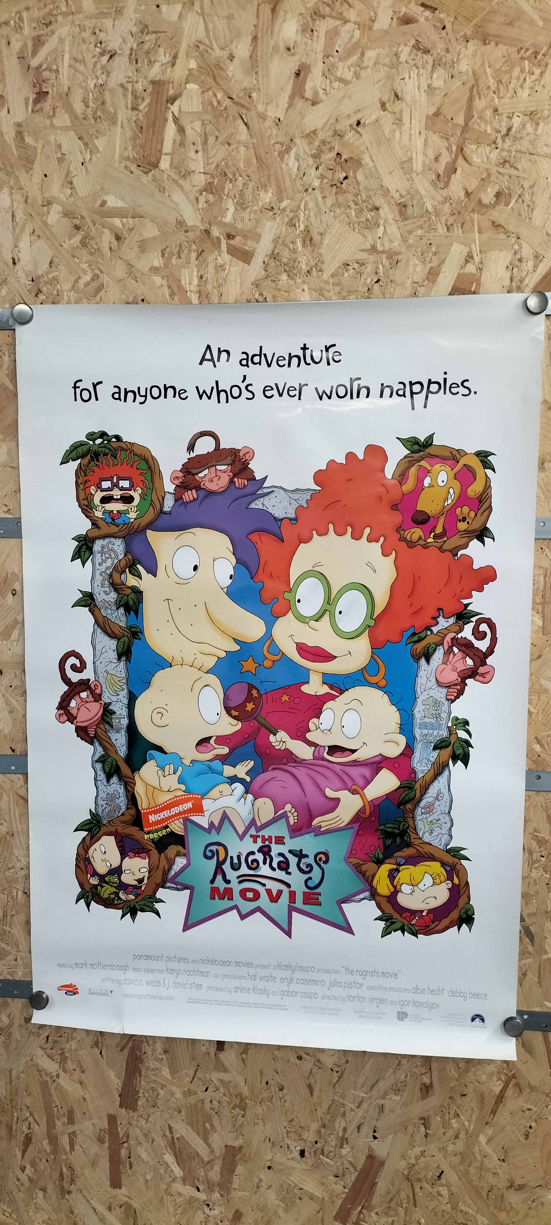A 1998 Original Theatrical The Rugrats Movie Print Poster